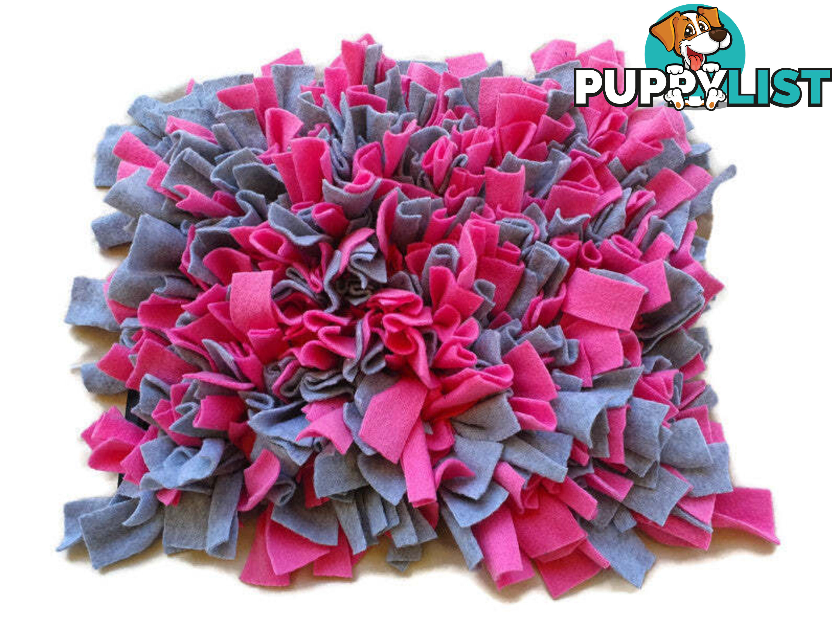 Snuffle Mats - Premium Heavy Duty Rubber Based - Pet Treat Play - Calms Anxiety - Slow Feeder - SNUFSPNKBLK