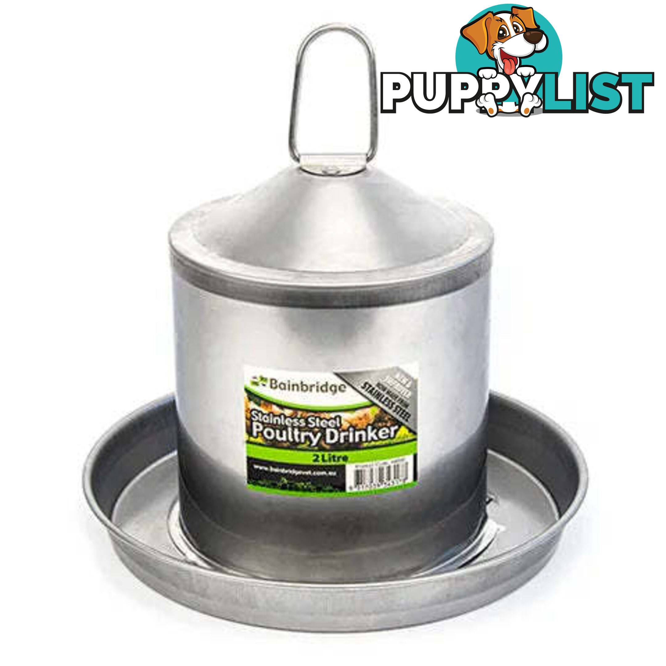 STAINLESS STEEL POULTRY DRINKER - BAINBRIDGE - BB-A8052