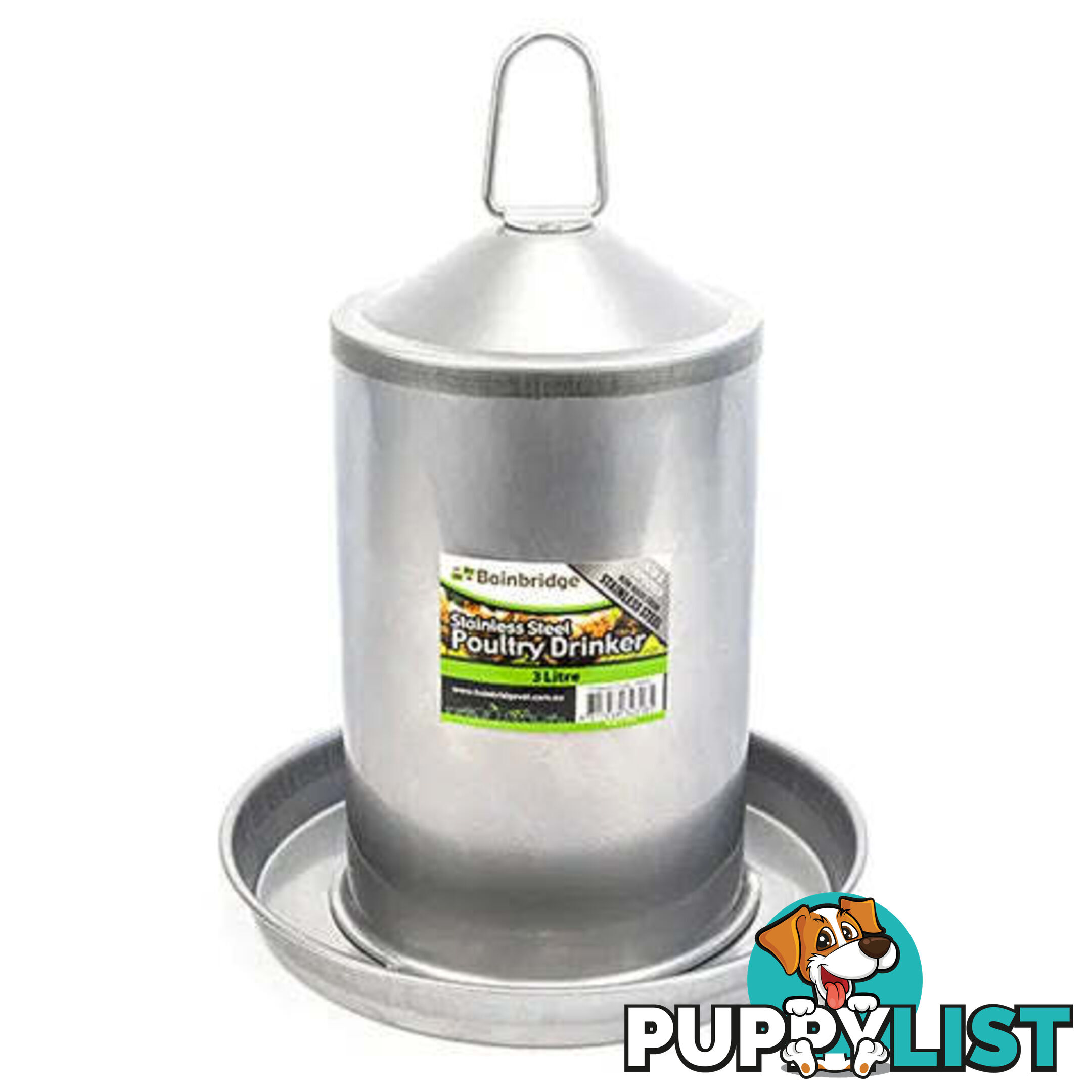 STAINLESS STEEL POULTRY DRINKER - BAINBRIDGE - BB-A8052