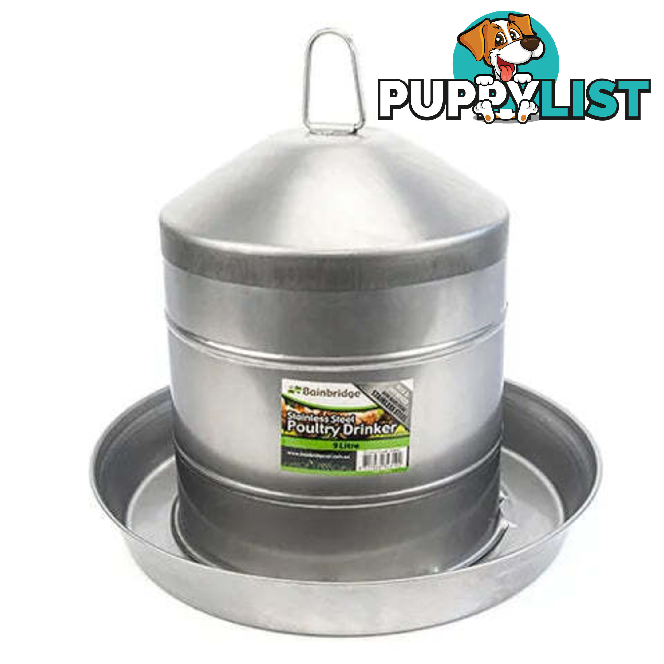 STAINLESS STEEL POULTRY DRINKER - BAINBRIDGE - BB-A8052