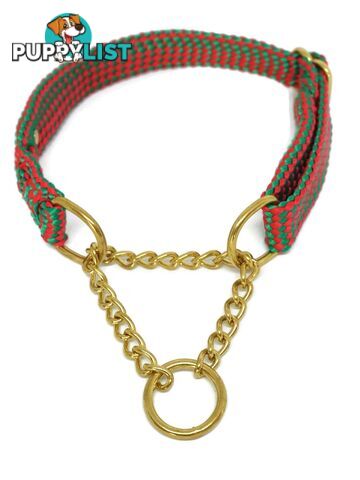 Martingale Dog Collars No Stitching Tough Yarnix - YNXCOLMARXL20HGRNRED