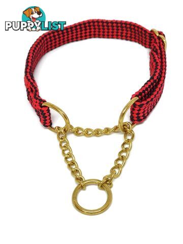 Martingale Dog Collars No Stitching Tough Yarnix - YNXCOLMARXL20HGRNRED