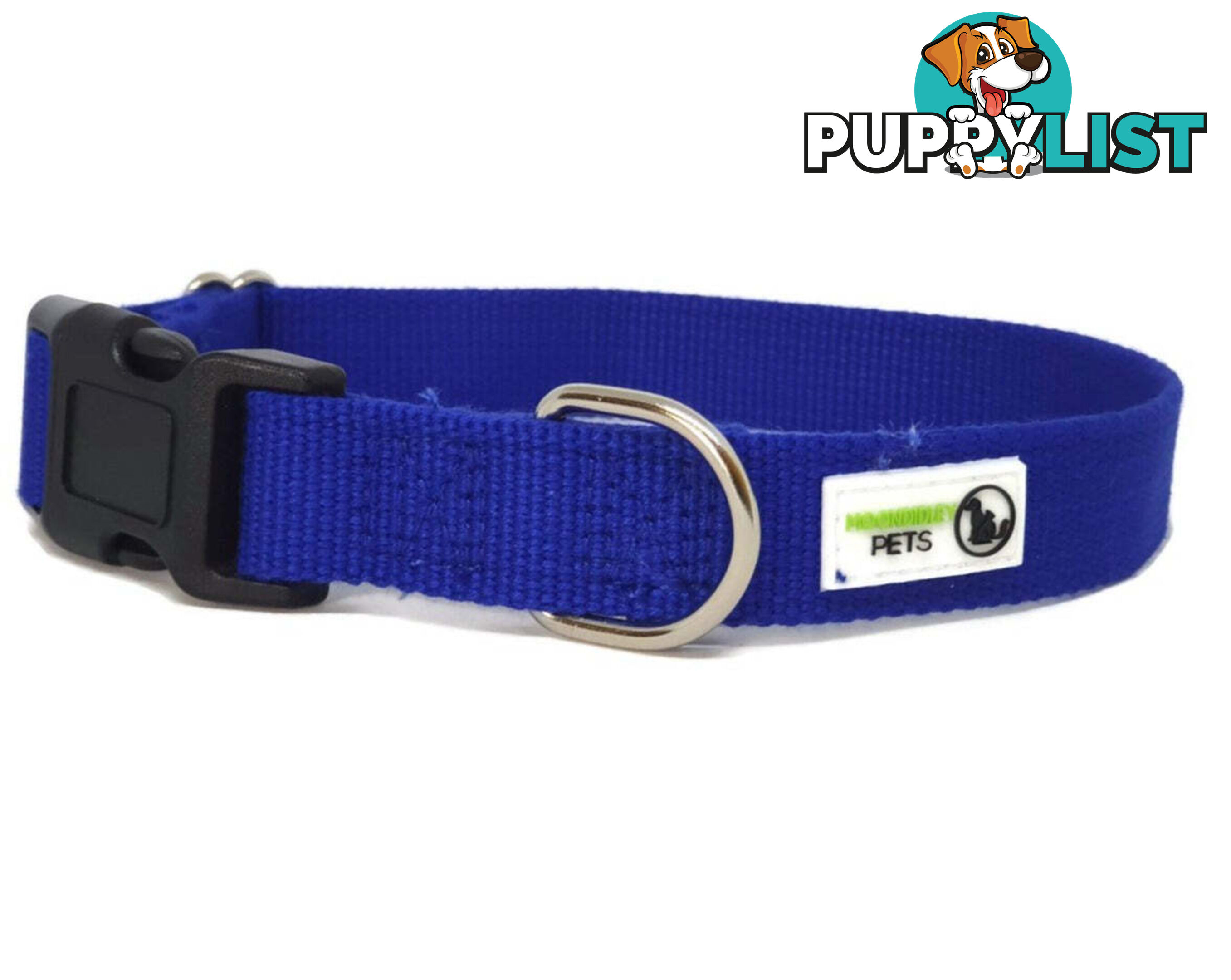 100% Pure Bamboo Fibre Dog Collar Plastic Buckle - Moondidley Pets - MDPCOLBAMXSNAV