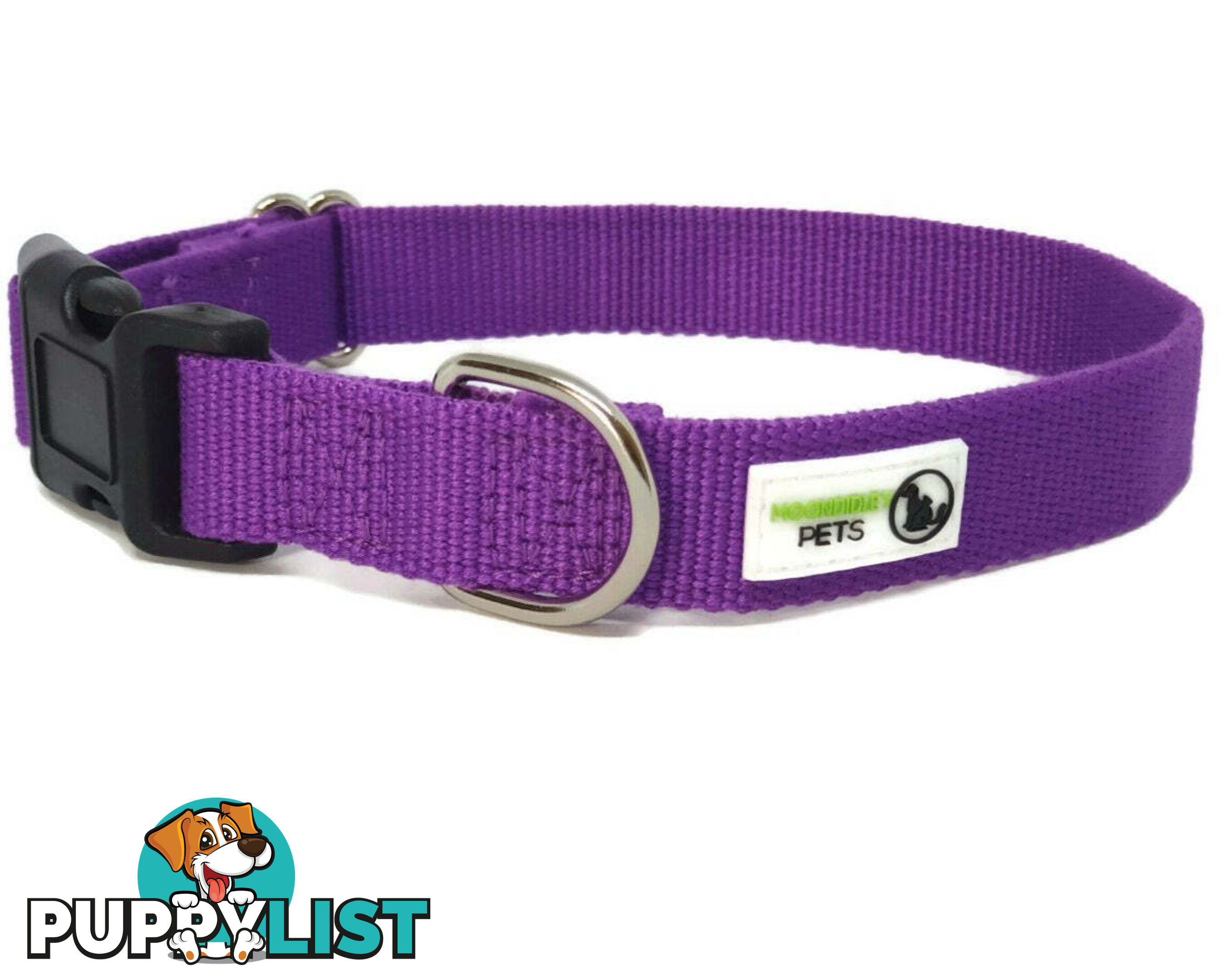 100% Pure Bamboo Fibre Dog Collar Plastic Buckle - Moondidley Pets - MDPCOLBAMXSNAV