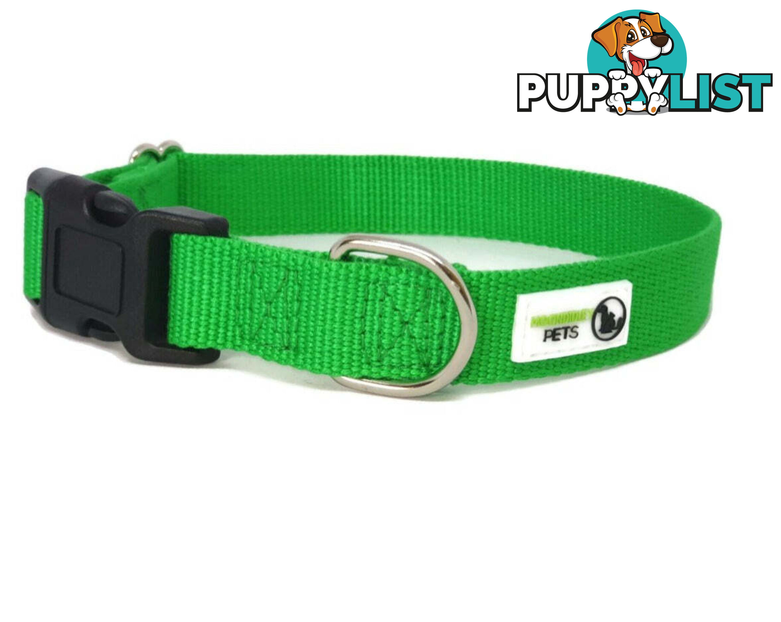 100% Pure Bamboo Fibre Dog Collar Plastic Buckle - Moondidley Pets - MDPCOLBAMXSNAV