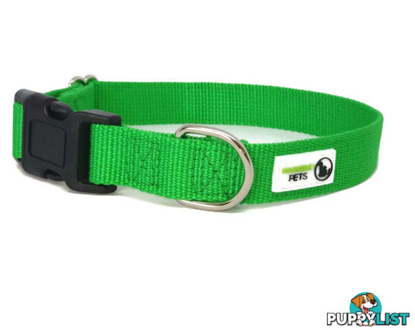 100% Pure Bamboo Fibre Dog Collar Plastic Buckle - Moondidley Pets - MDPCOLBAMXSNAV