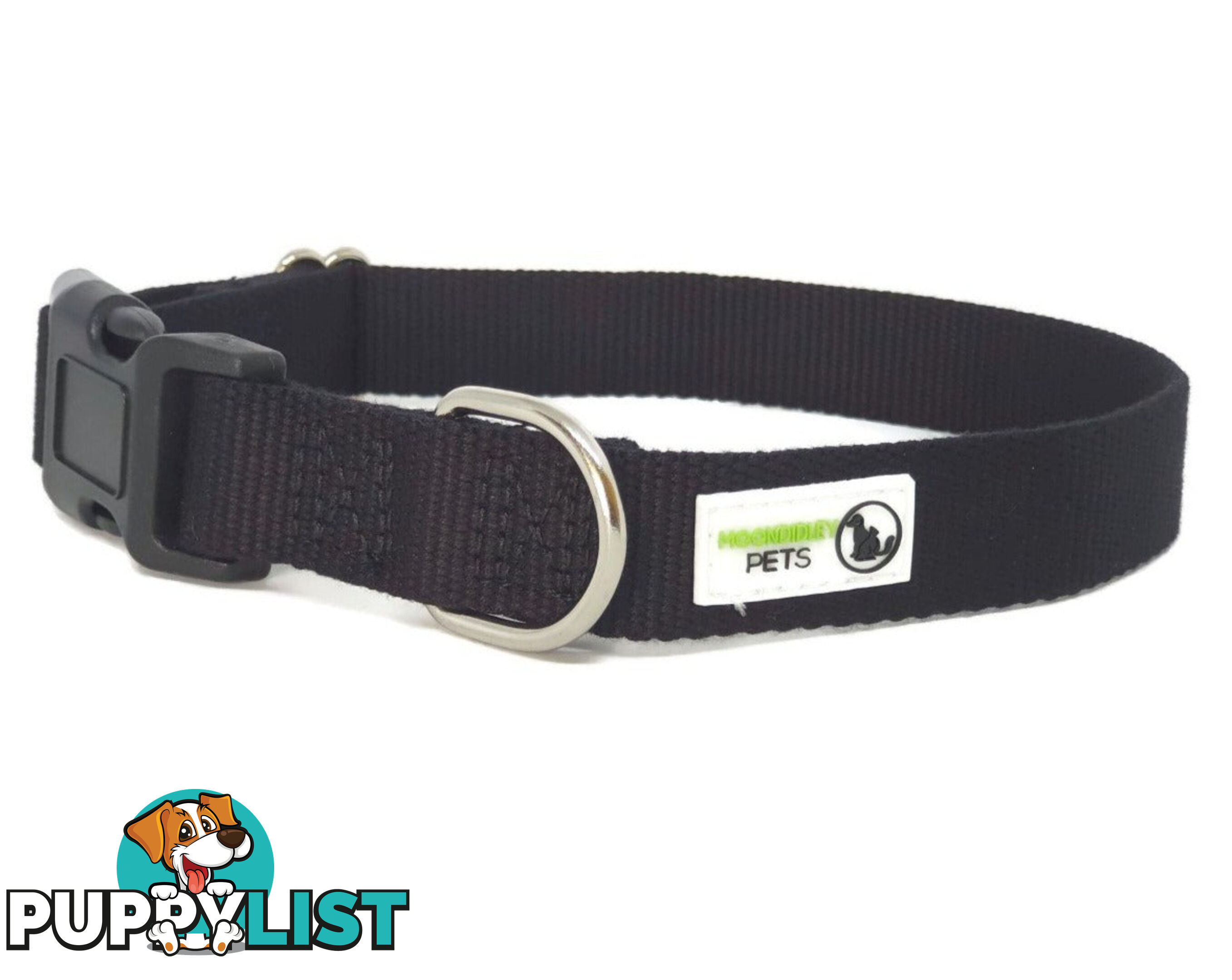 100% Pure Bamboo Fibre Dog Collar Plastic Buckle - Moondidley Pets - MDPCOLBAMXSNAV