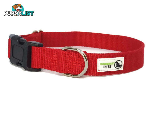 100% Pure Bamboo Fibre Dog Collar Plastic Buckle - Moondidley Pets - MDPCOLBAMXSNAV