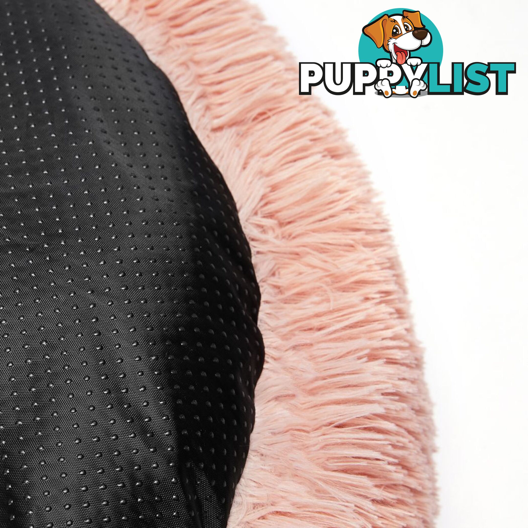Pet Bed Cat Dog Donut Nest Calming Deep Sleeping Pink - WB-JC1058-S-PK