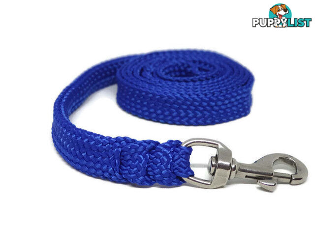 1.8m to 10m Long Dog Lead No Stitching Tough Yarnix 20mm Wide - YNXLD205SSBLK