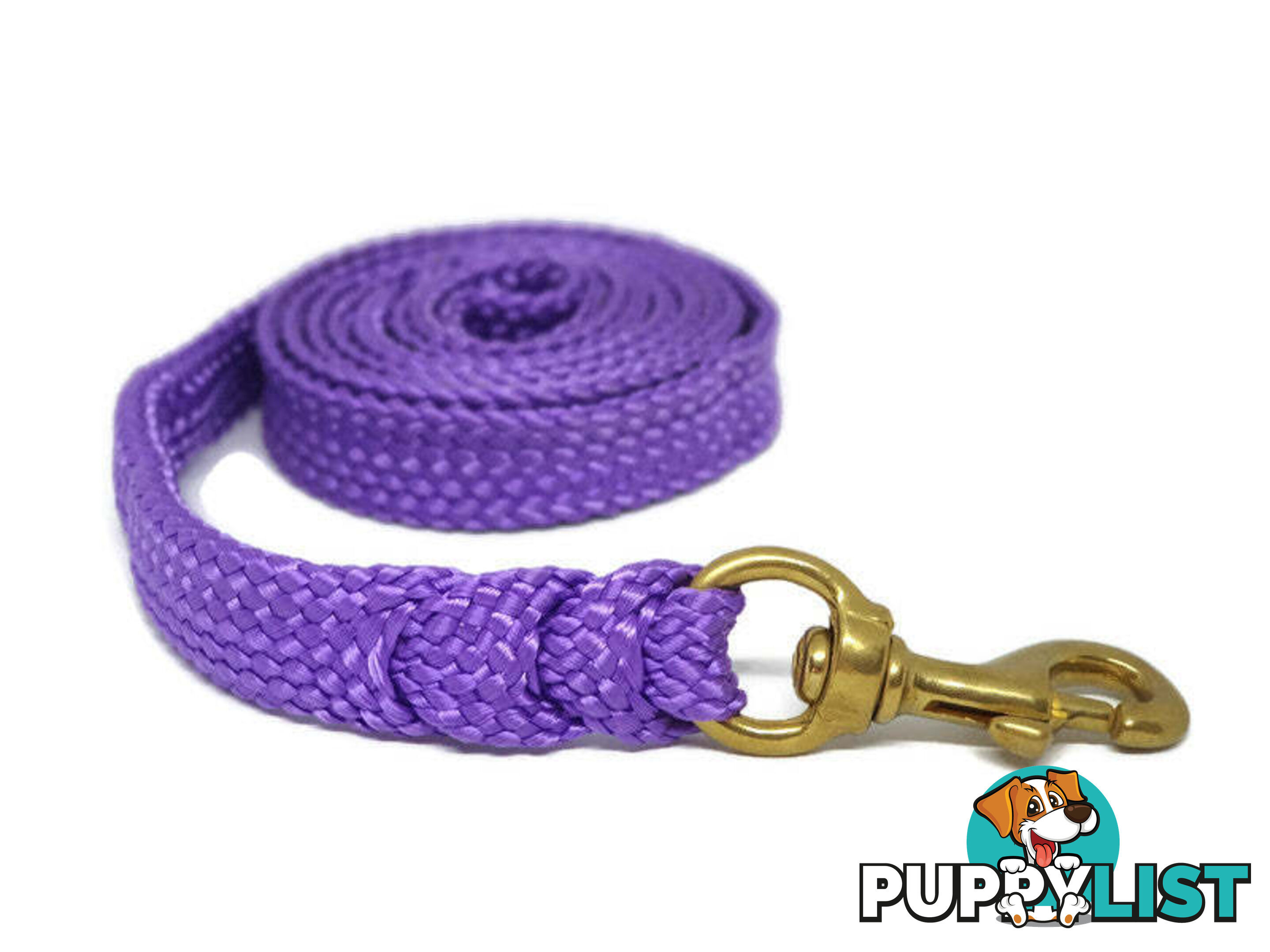 1.8m to 10m Long Dog Lead No Stitching Tough Yarnix 20mm Wide - YNXLD205SSBLK