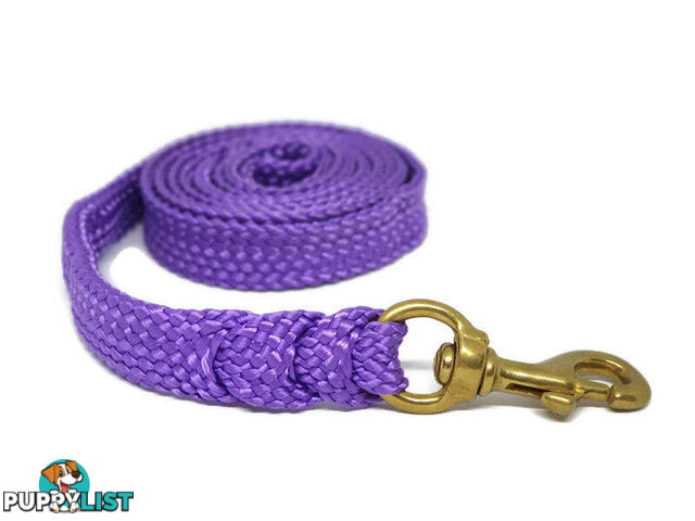 1.8m to 10m Long Dog Lead No Stitching Tough Yarnix 20mm Wide - YNXLD205SSBLK