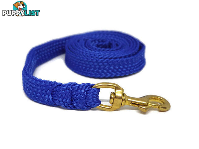 1.8m to 10m Long Dog Lead No Stitching Tough Yarnix 20mm Wide - YNXLD205SSBLK