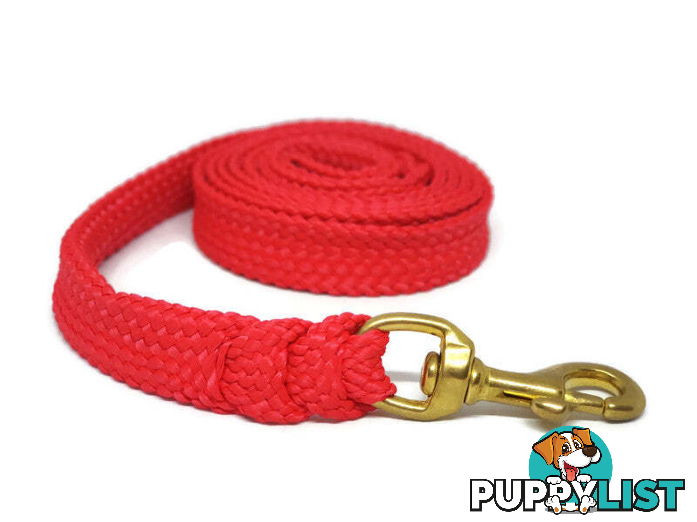 1.8m to 10m Long Dog Lead No Stitching Tough Yarnix 20mm Wide - YNXLD205SSBLK