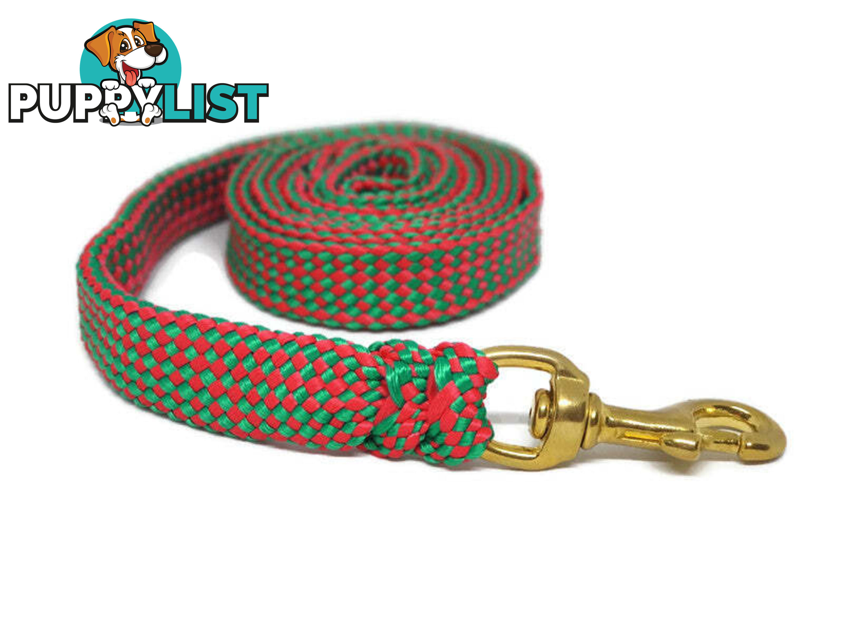 1.8m to 10m Long Dog Lead No Stitching Tough Yarnix 20mm Wide - YNXLD205SSBLK