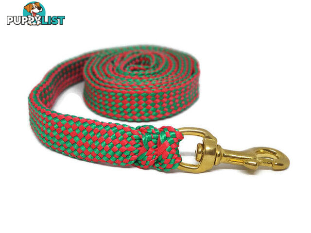 1.8m to 10m Long Dog Lead No Stitching Tough Yarnix 20mm Wide - YNXLD205SSBLK