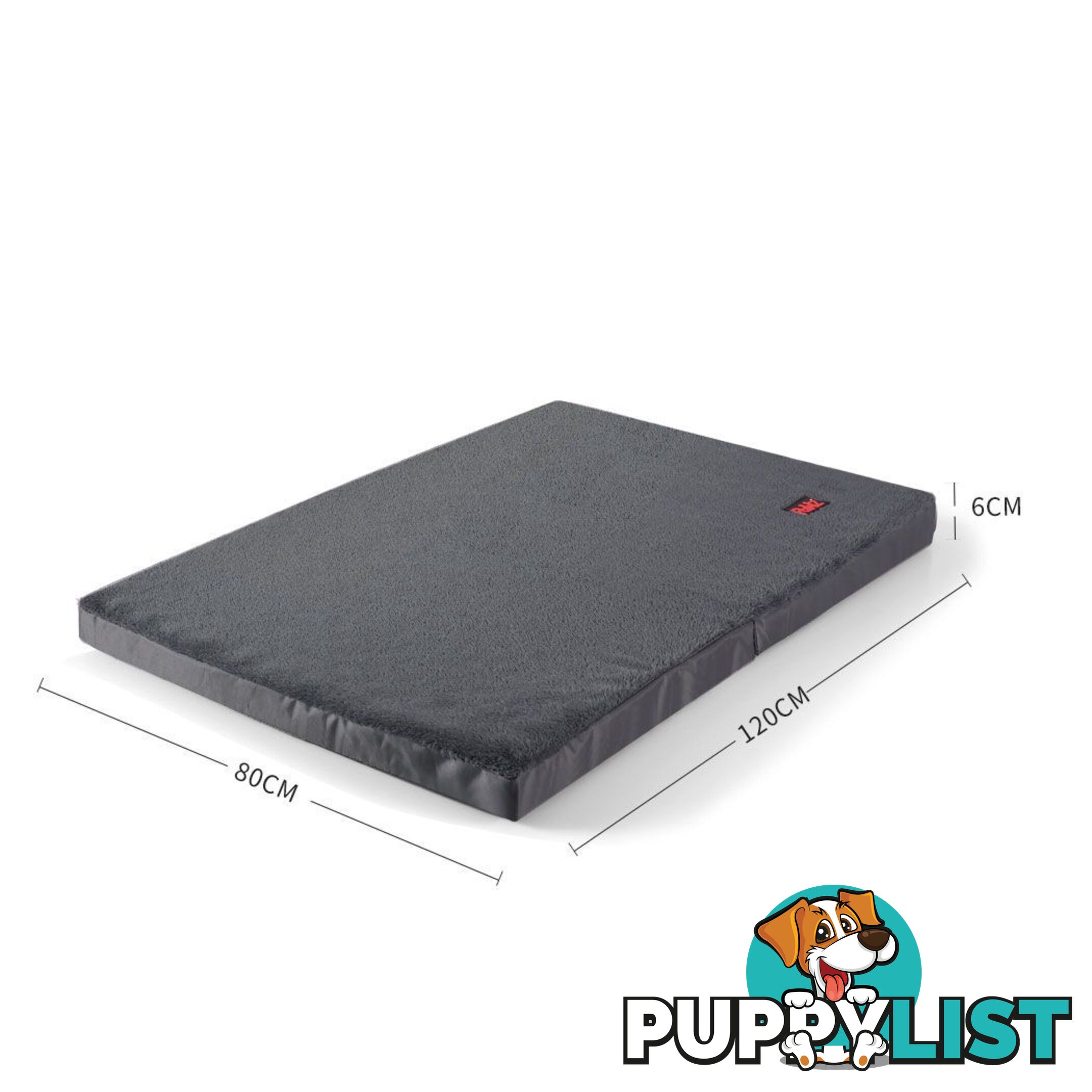 Pet Bed Foldable Dog Puppy Beds Cushion Pad Pads Soft Plush Black PaWz - WB-JC1045-XXL-BK