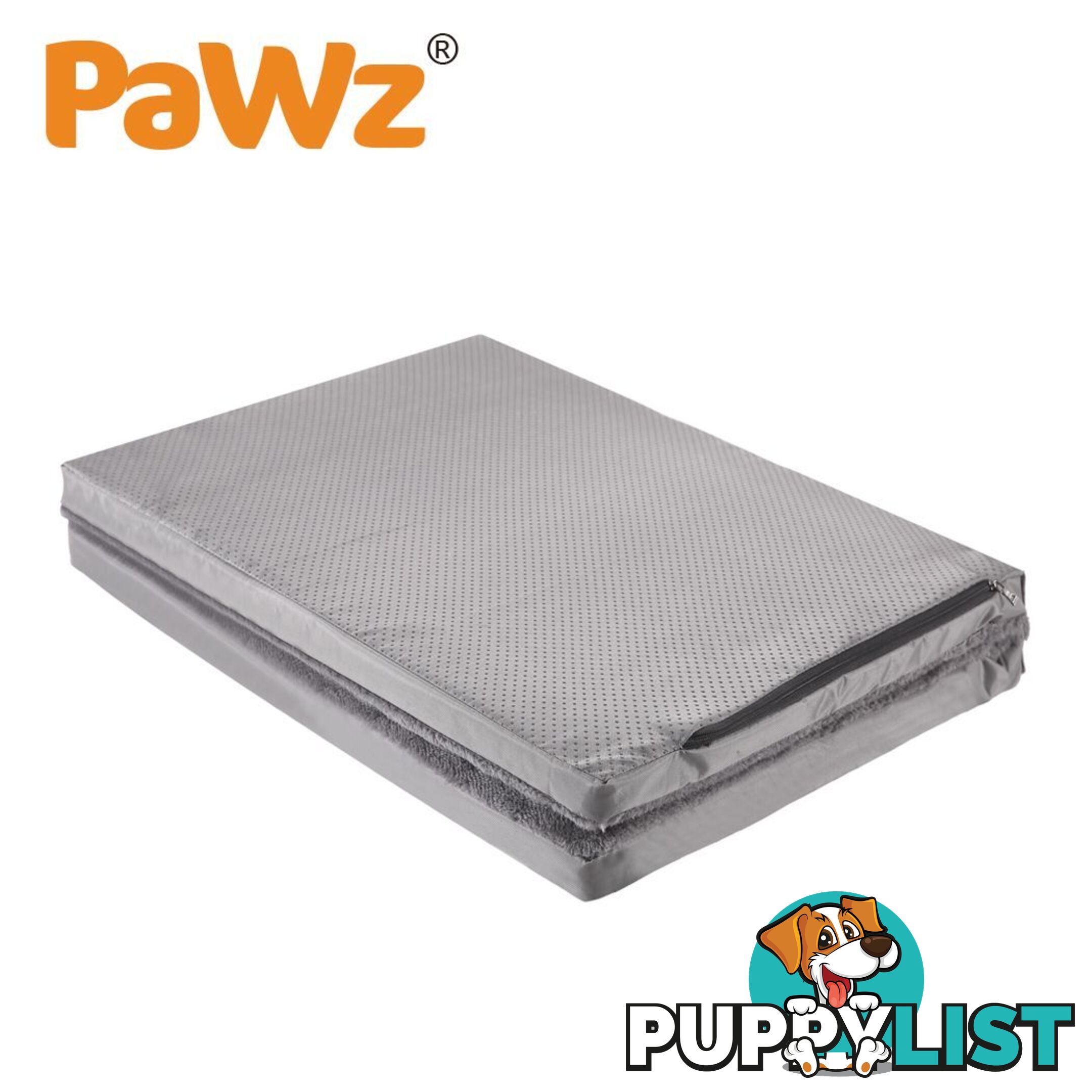 Pet Bed Foldable Dog Puppy Beds Cushion Pad Pads Soft Plush Black PaWz - WB-JC1045-XXL-BK