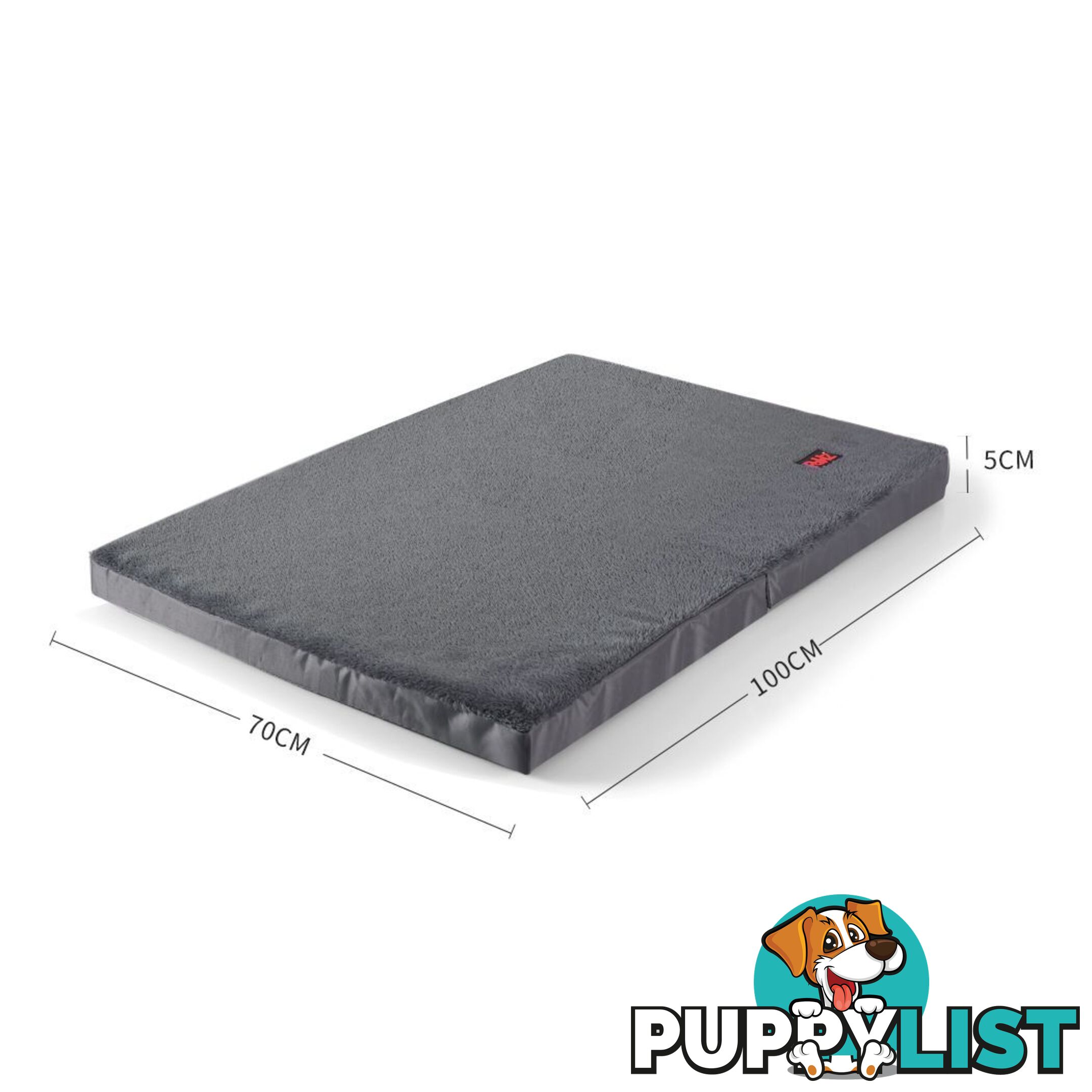 Pet Bed Foldable Dog Puppy Beds Cushion Pad Pads Soft Plush Black PaWz - WB-JC1045-XXL-BK