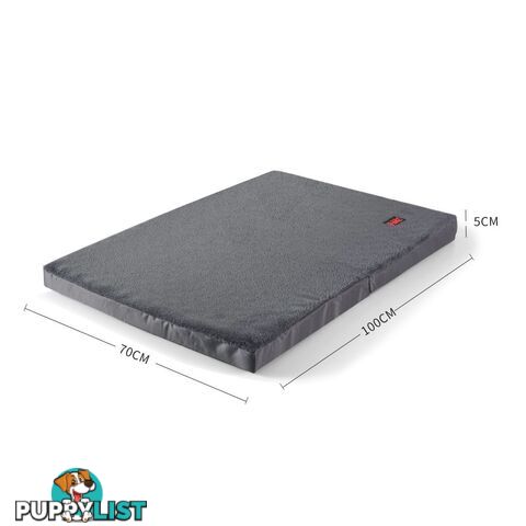 Pet Bed Foldable Dog Puppy Beds Cushion Pad Pads Soft Plush Black PaWz - WB-JC1045-XXL-BK