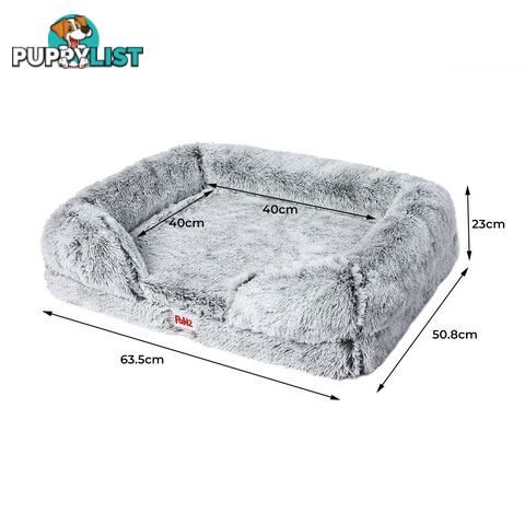 PaWz Pet Bed Orthopedic Sofa Dog Beds Bedding Soft Warm Mat Mattress Cushion - WB-PT1048-S-GY