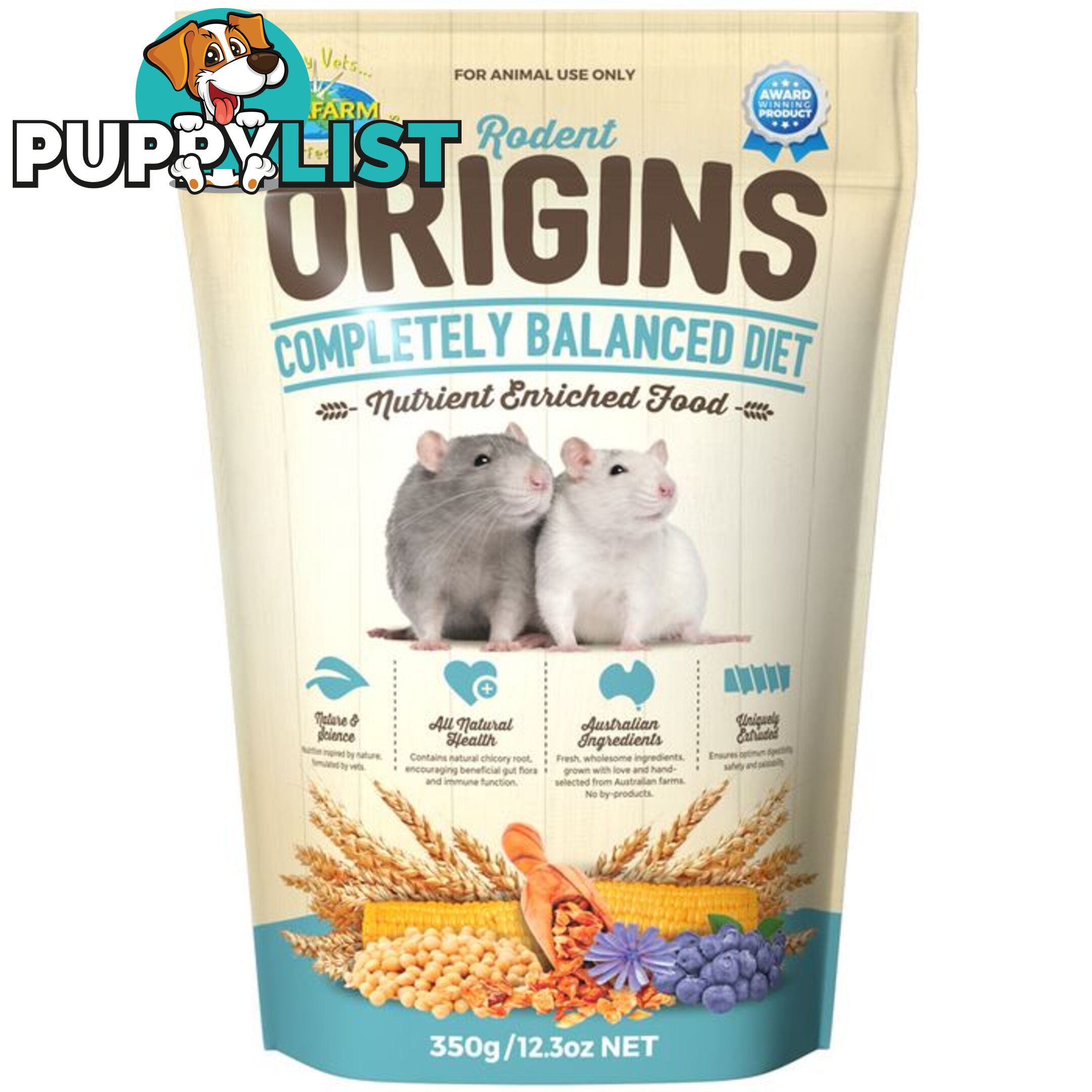 VETAFARM RODENT/MICE/RATS ORIGINS 350G - WPSAFV0140