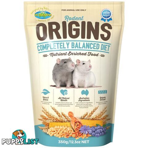 VETAFARM RODENT/MICE/RATS ORIGINS 350G - WPSAFV0140