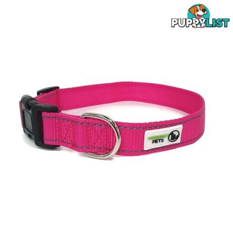 Nylon w/Reflective Stitching Dog Collar - Moondidley Pets - MDPCOLREFXSPUR