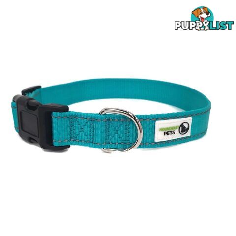 Nylon w/Reflective Stitching Dog Collar - Moondidley Pets - MDPCOLREFXSPUR