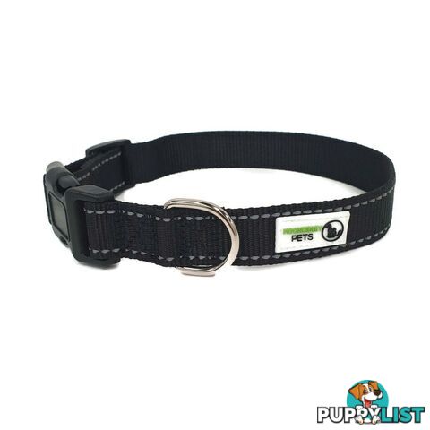 Nylon w/Reflective Stitching Dog Collar - Moondidley Pets - MDPCOLREFXSPUR