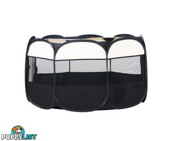 i.Pet Pet Dog Playpen Enclosure Crate 8 Panel Play Pen Tent Bag Fence Puppy - PET-DOGPLAYPEN-CL-3XL-BK