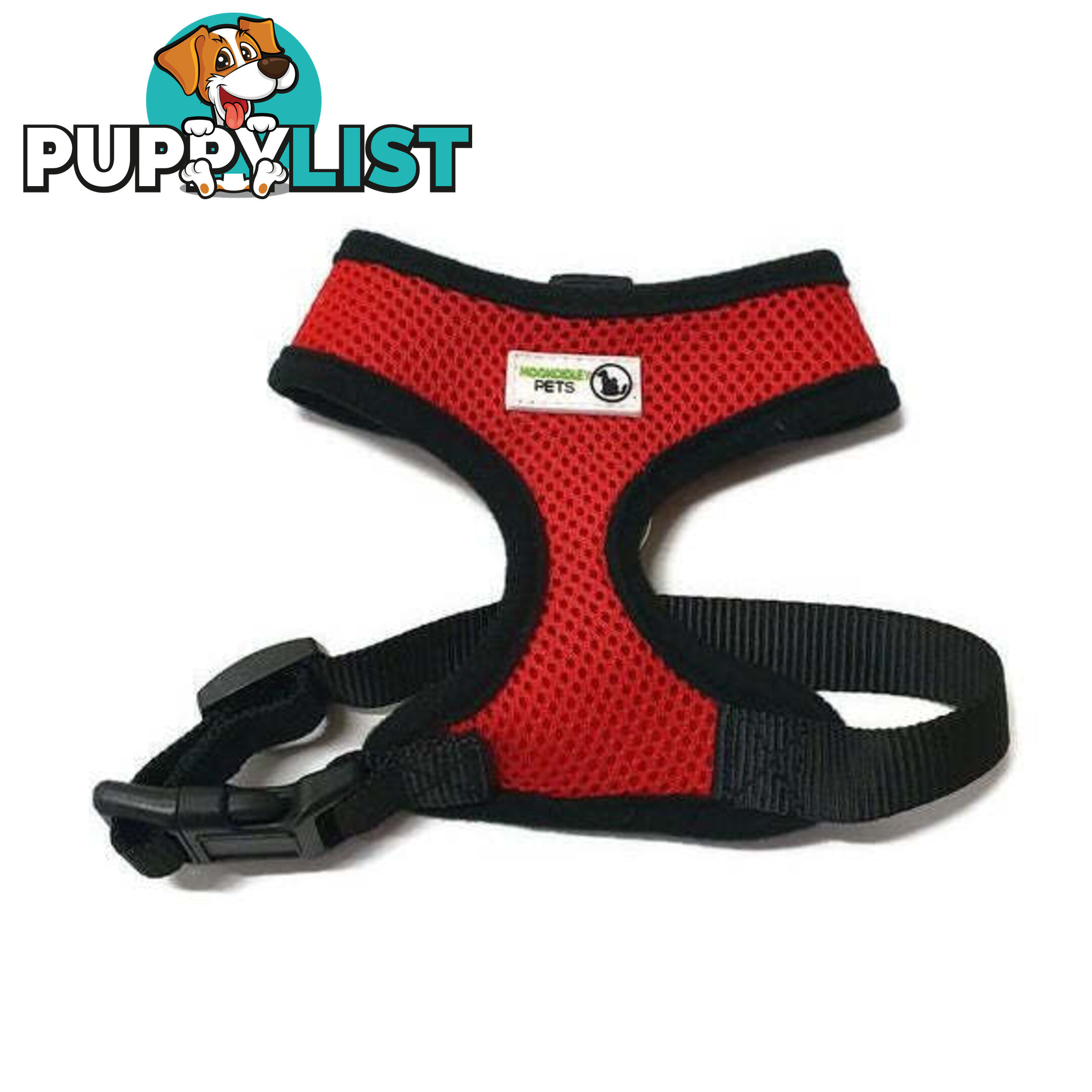 Pet Harness Soft Air Mesh Padded Adjustable  - Moondidley Pets - MDPHARMESXSPUR