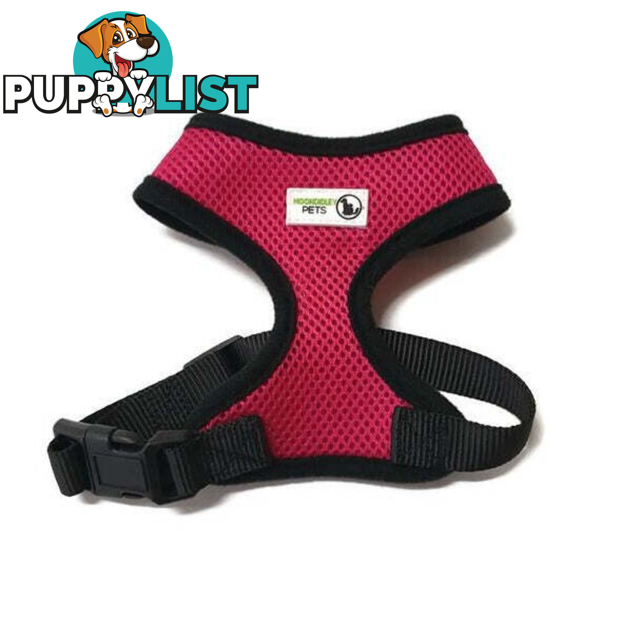 Pet Harness Soft Air Mesh Padded Adjustable  - Moondidley Pets - MDPHARMESXSPUR