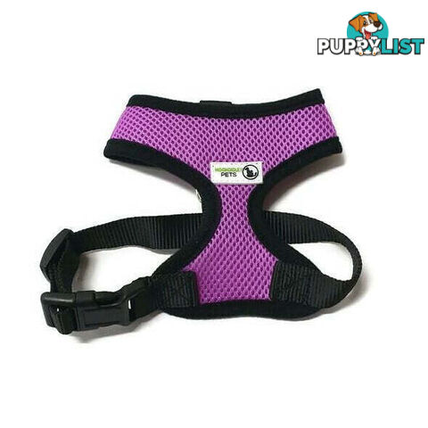 Pet Harness Soft Air Mesh Padded Adjustable  - Moondidley Pets - MDPHARMESXSPUR