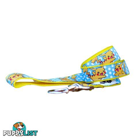 Pikachu Dog Lead / Pokemon / Dog Leash - Hand Made by The Bark Side - TBSLDPIK251.2