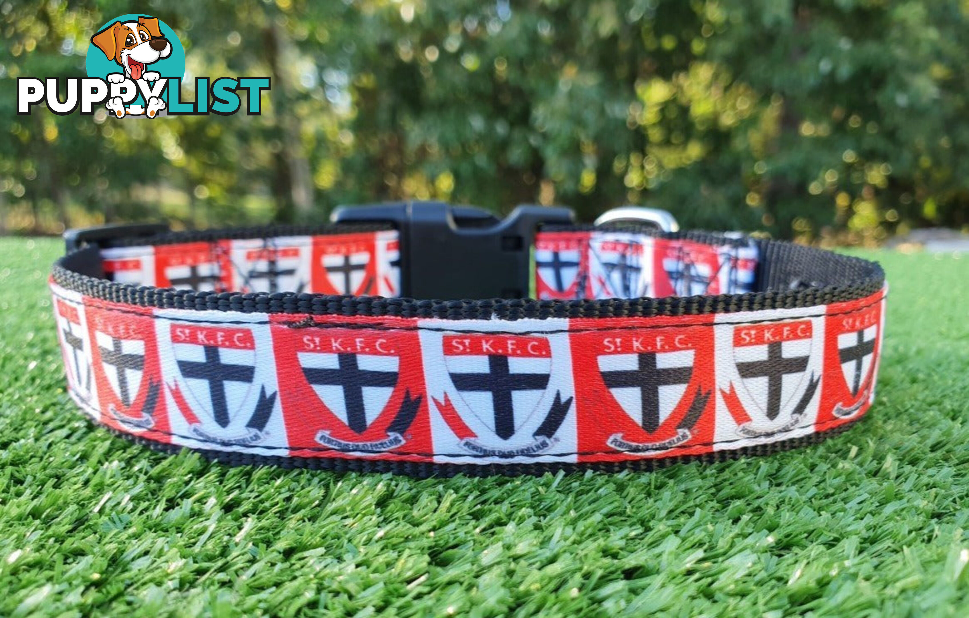 AFL Dog Collars, Footy - Aussie Rules - Moondidley Pets - MDPCOLAFLLSKS