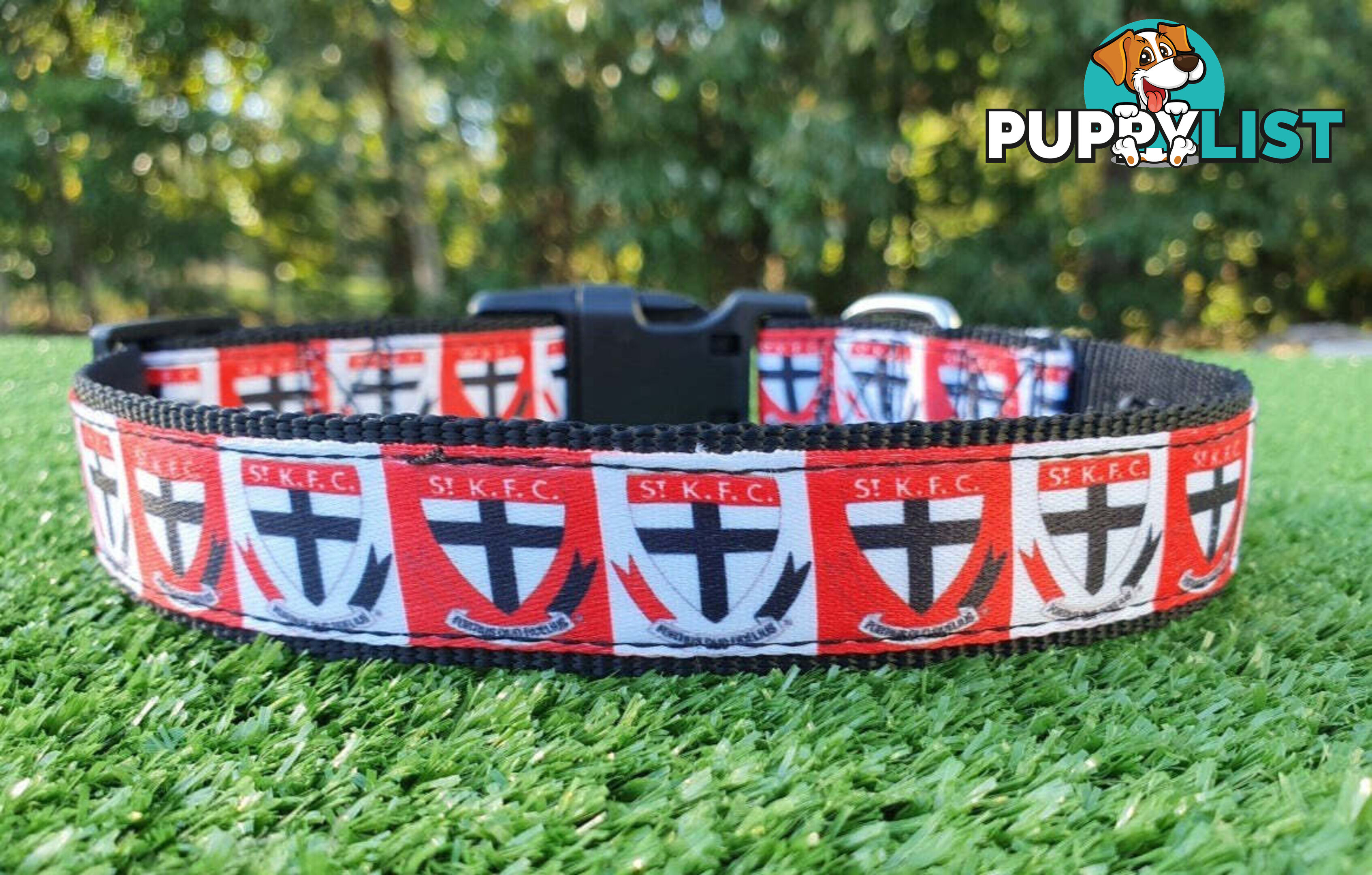 AFL Dog Collars, Footy - Aussie Rules - Moondidley Pets - MDPCOLAFLLSKS