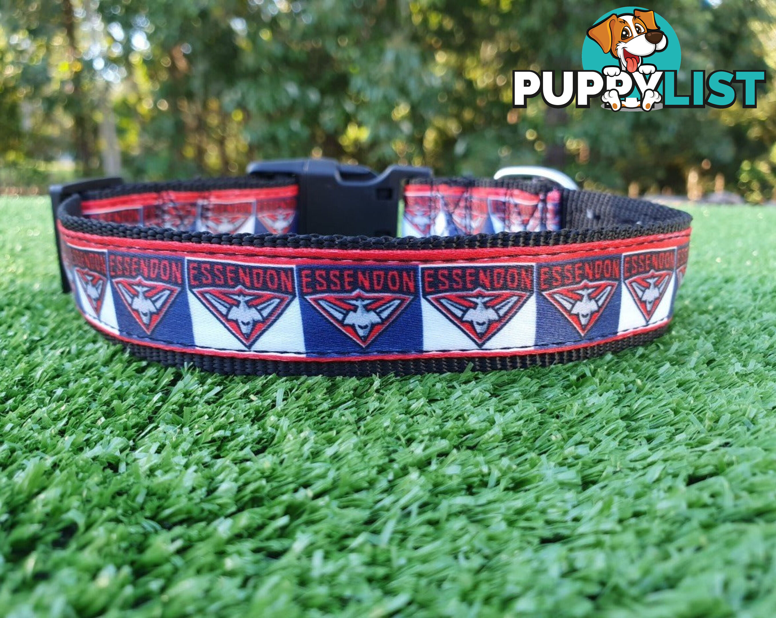 AFL Dog Collars, Footy - Aussie Rules - Moondidley Pets - MDPCOLAFLLSKS
