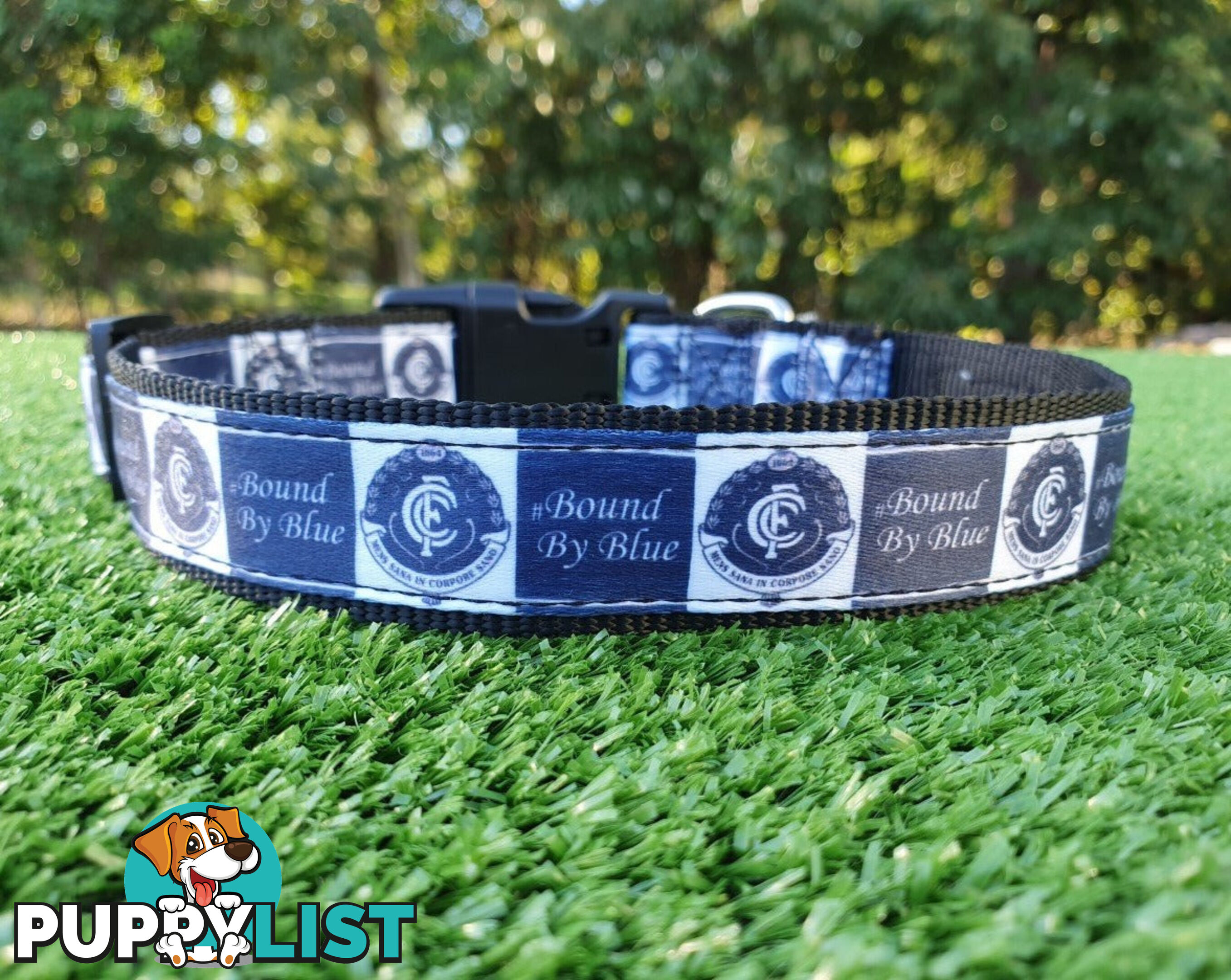 AFL Dog Collars, Footy - Aussie Rules - Moondidley Pets - MDPCOLAFLLSKS