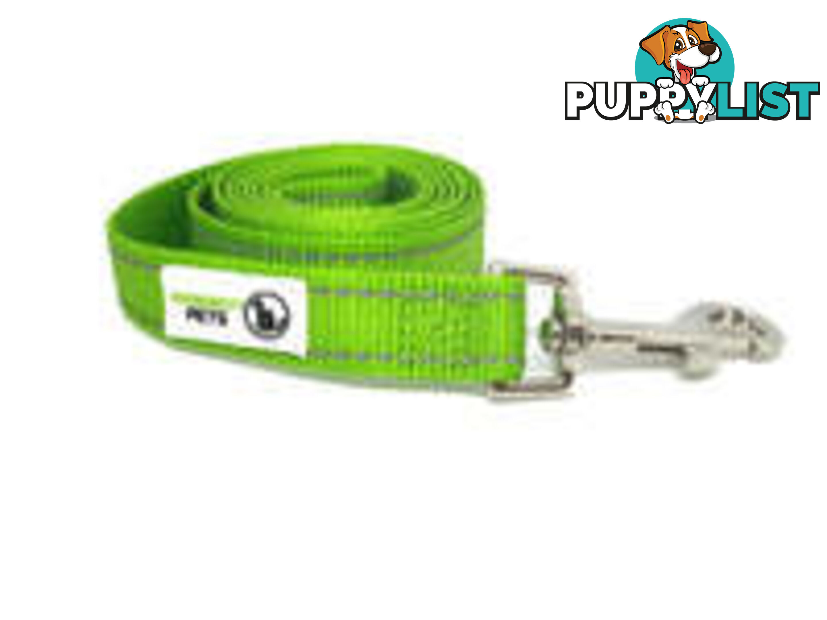 10m Long Nylon w/Reflective Stitching Dog Lead - Moondidley Pets - MDPLDREFPUR2010