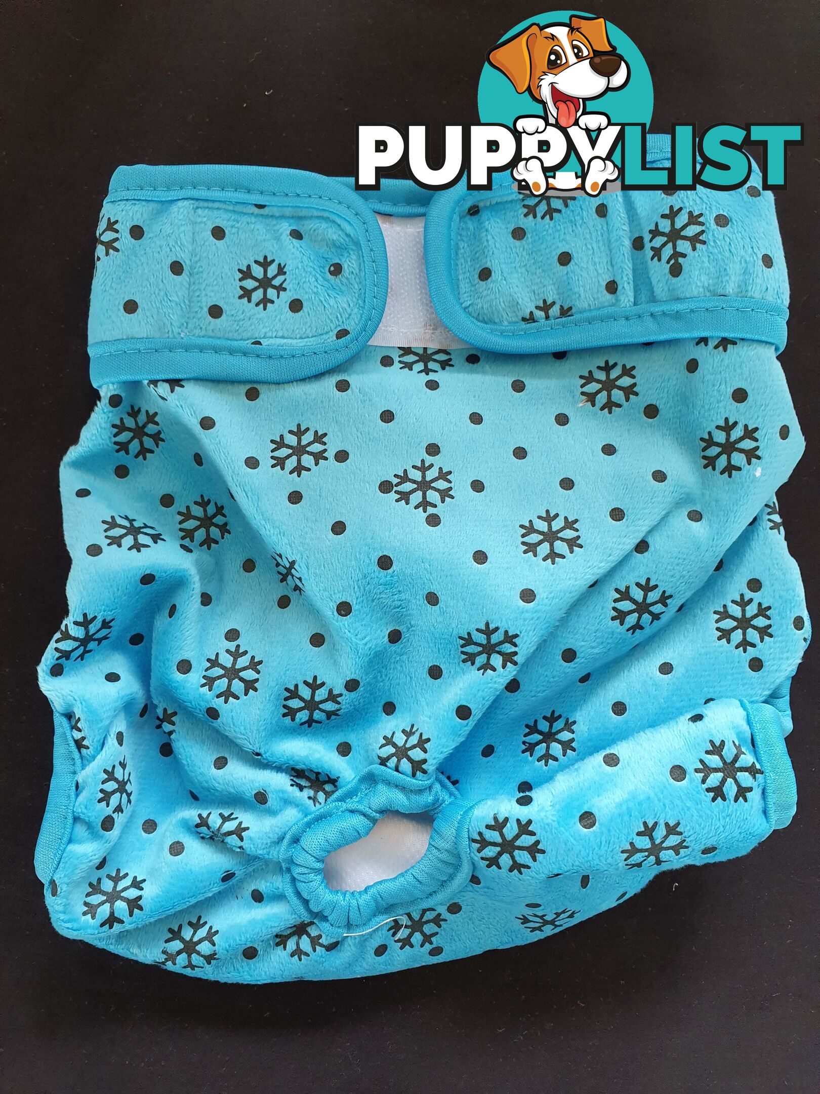 Dog / Cat Female Diaper - Washable adjustable - Lil Cracker - LCDIASBLUSNO