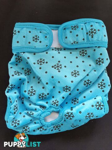 Dog / Cat Female Diaper - Washable adjustable - Lil Cracker - LCDIASBLUSNO