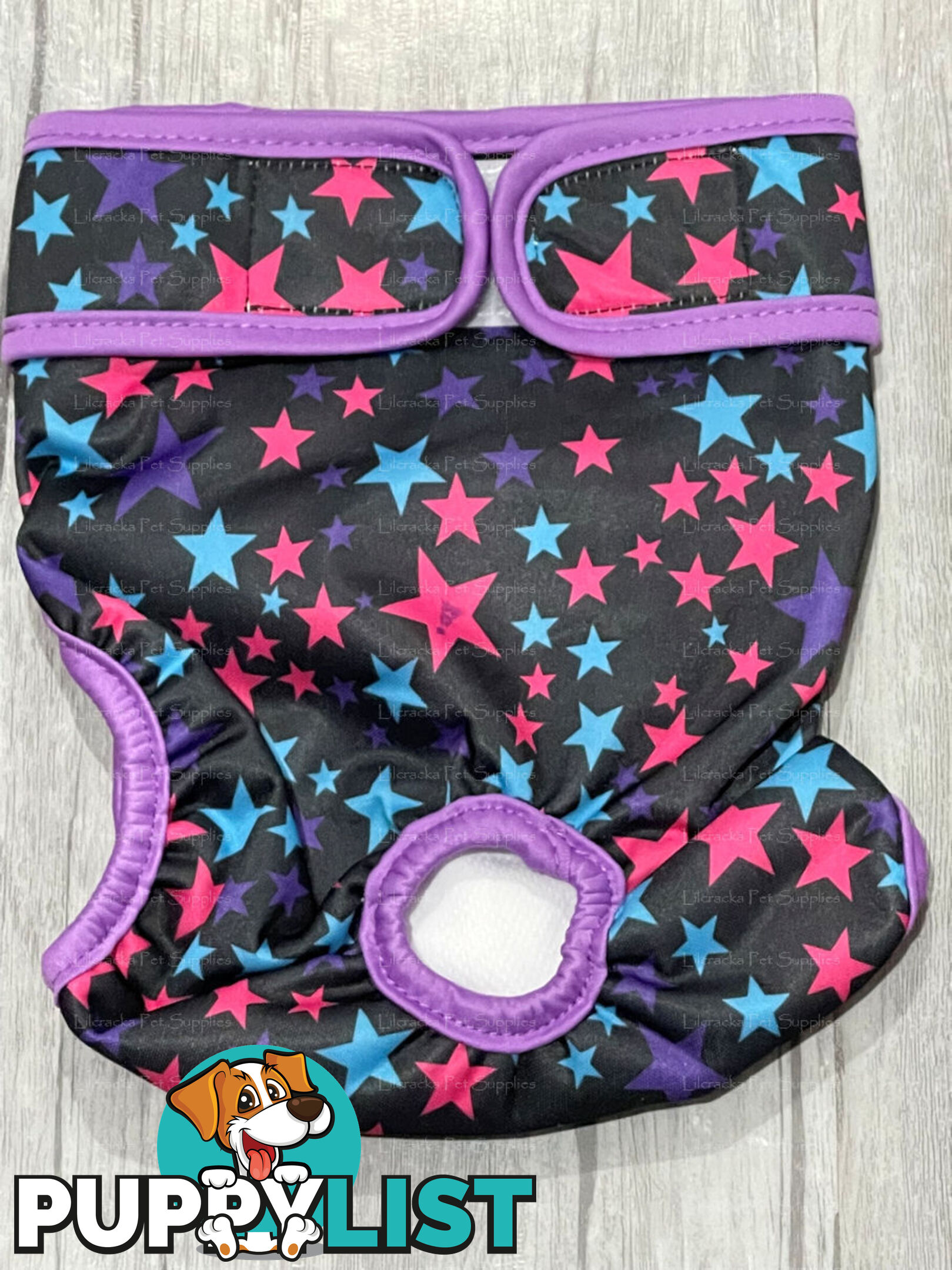 Dog / Cat Female Diaper - Washable adjustable - Lil Cracker - LCDIASBLUSNO