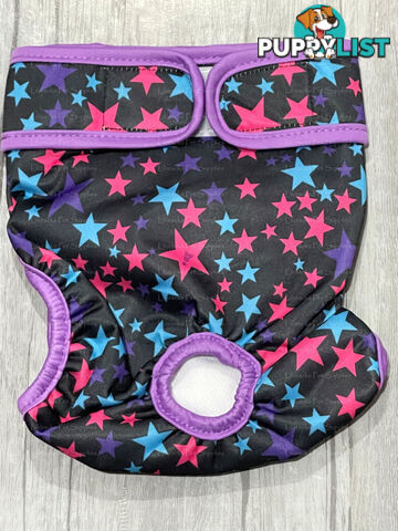 Dog / Cat Female Diaper - Washable adjustable - Lil Cracker - LCDIASBLUSNO