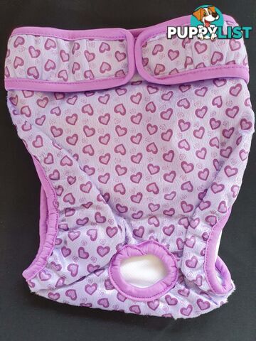 Dog / Cat Female Diaper - Washable adjustable - Lil Cracker - LCDIASBLUSNO