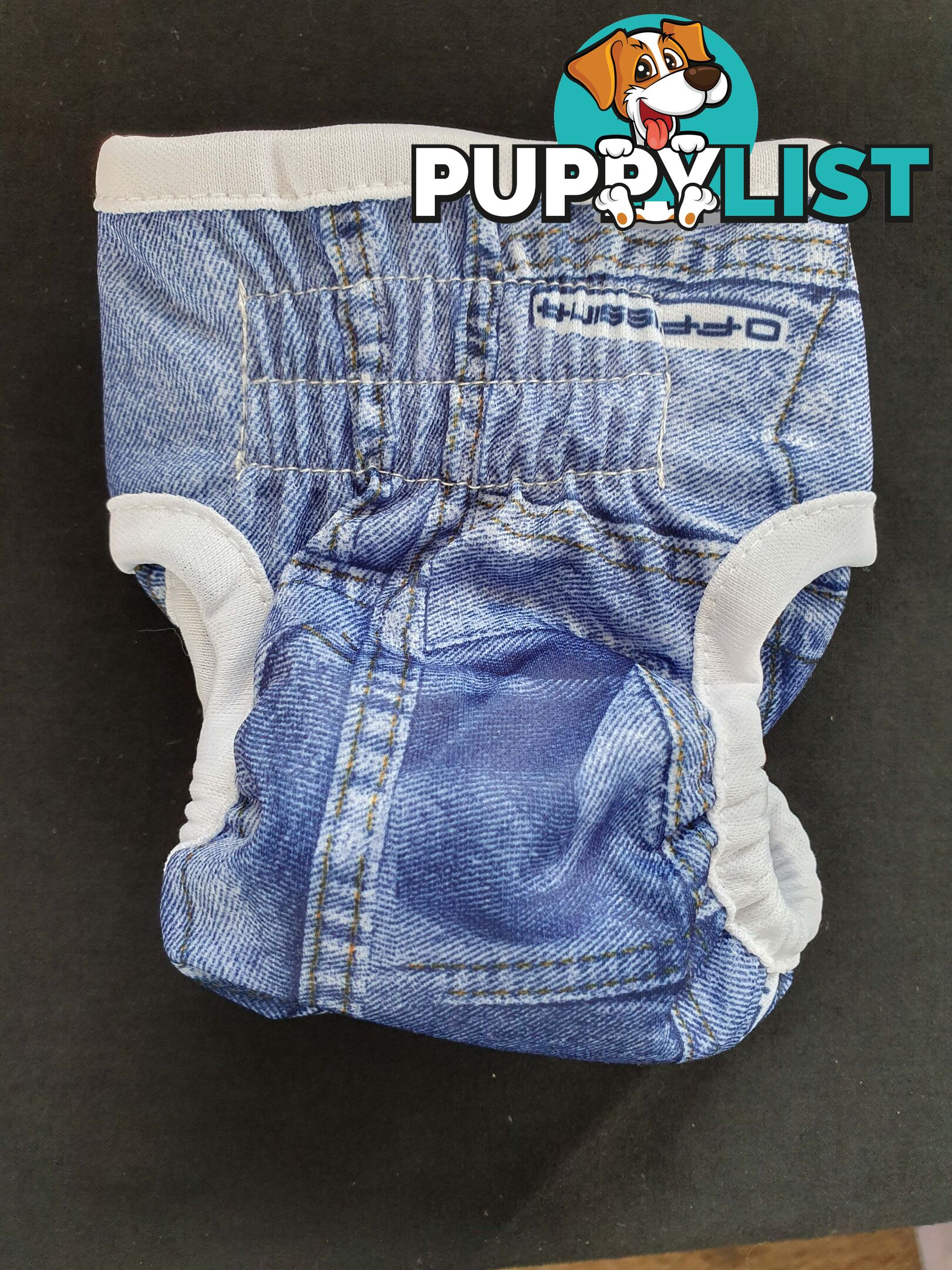Dog / Cat Female Diaper - Washable adjustable - Lil Cracker - LCDIASBLUSNO
