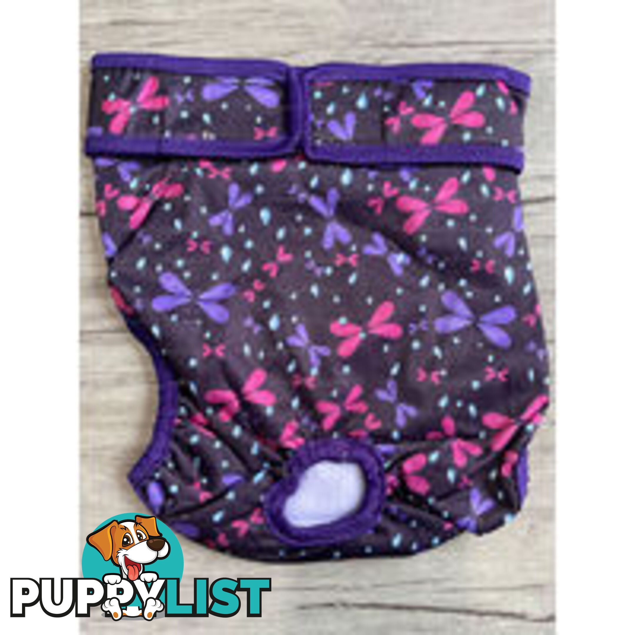 Dog / Cat Female Diaper - Washable adjustable - Lil Cracker - LCDIASBLUSNO