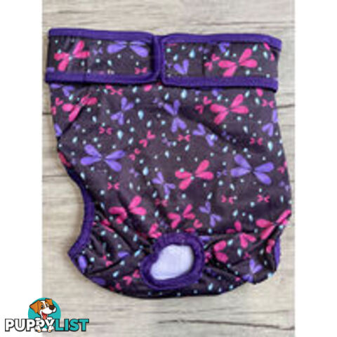 Dog / Cat Female Diaper - Washable adjustable - Lil Cracker - LCDIASBLUSNO