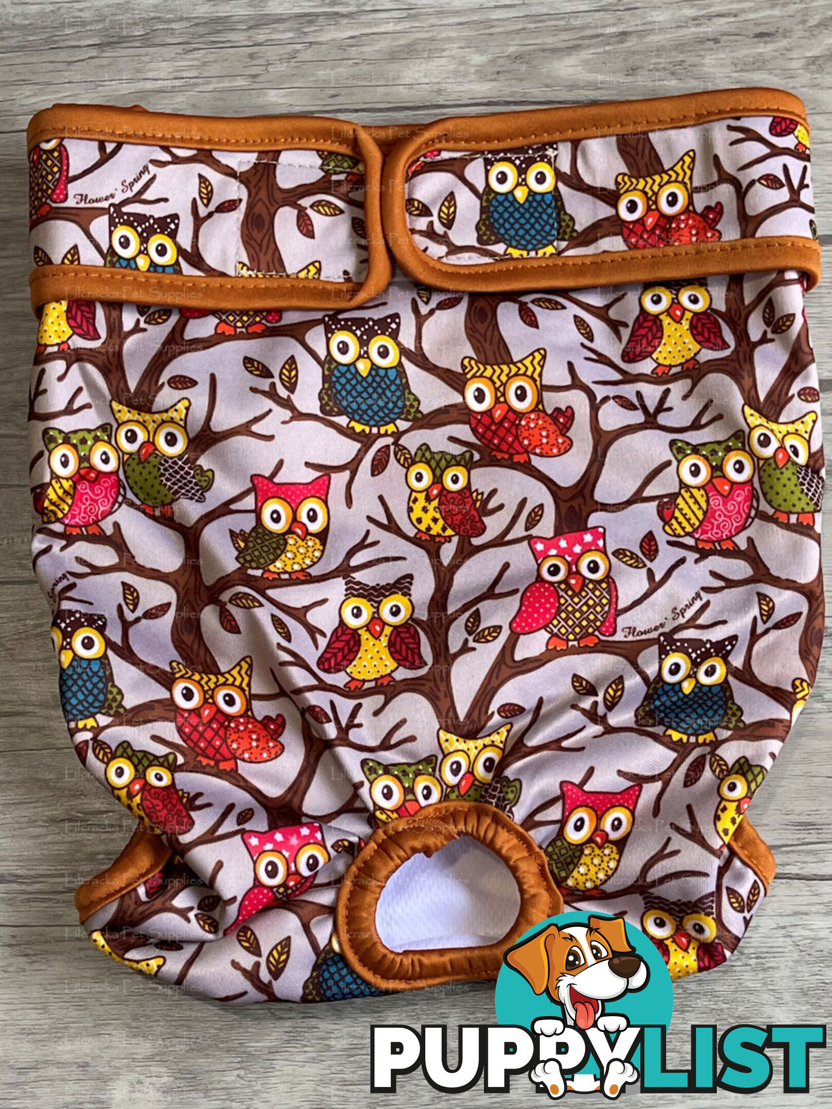 Dog / Cat Female Diaper - Washable adjustable - Lil Cracker - LCDIASBLUSNO