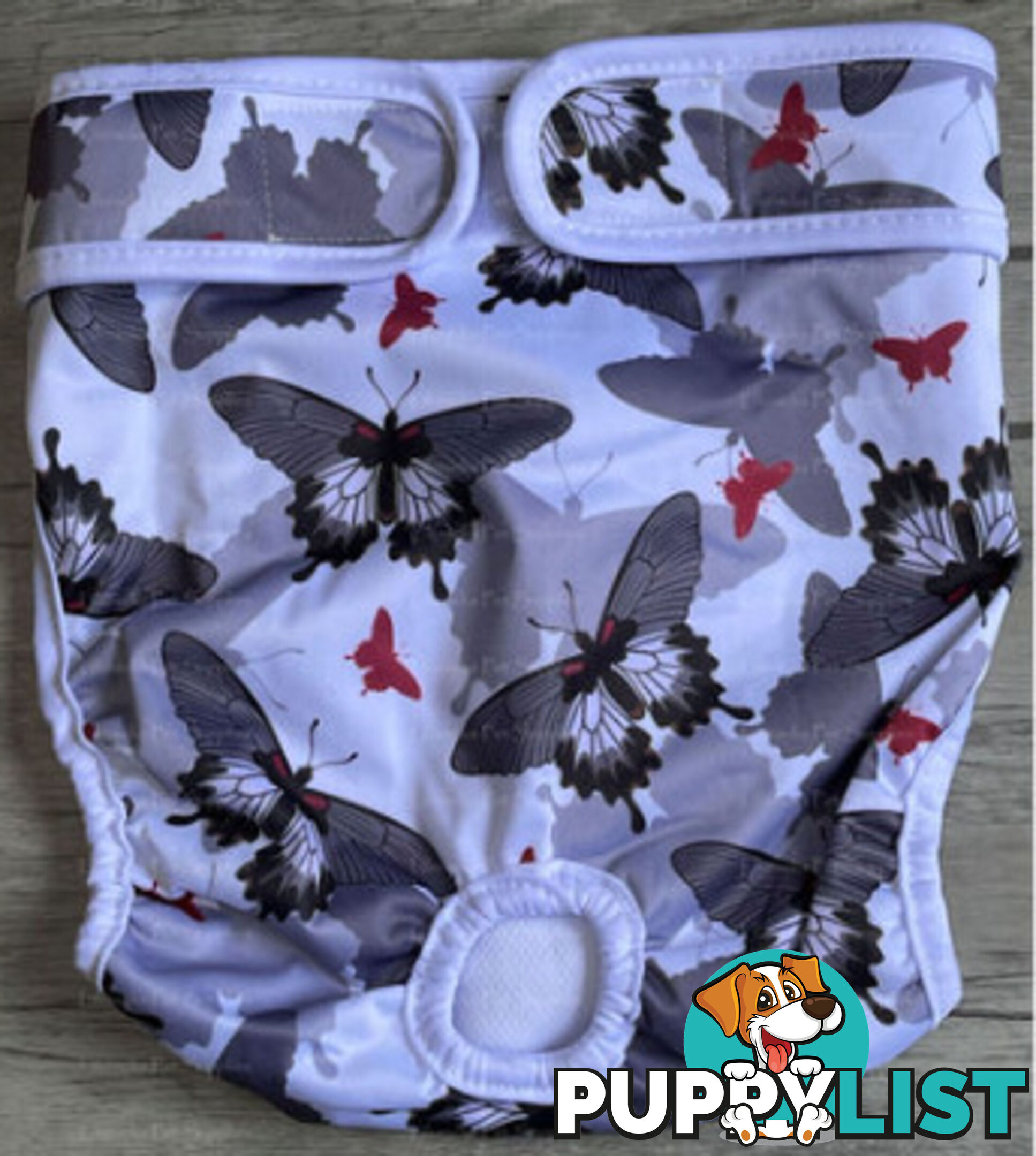 Dog / Cat Female Diaper - Washable adjustable - Lil Cracker - LCDIASBLUSNO